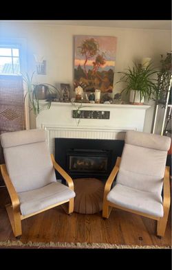 2 PÖANG ARM CHAIRS