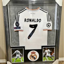 Cristiano Ronaldo Signed Framed Authentic Jersey 