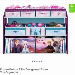 New Frozen 9 Bin Toy Organizer 