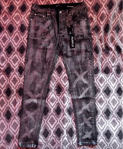 Waxed Purple Jeans
