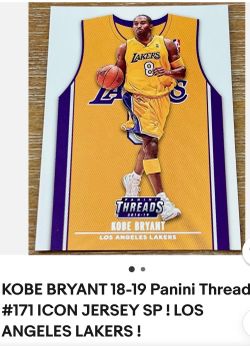 KOBE BRYANT 18-19 Panini Thread #171 ICON JERSEY