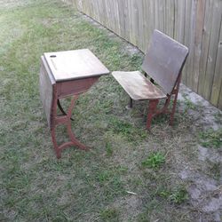Antique Desk And Chair