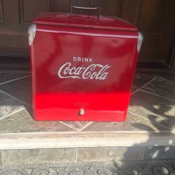 1955 Metal Coca-Cola cooler