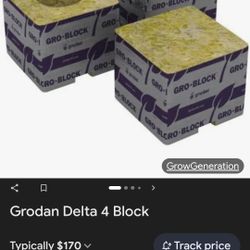 3 Cases Of Grodan Delta 4 Rockwool Over 1000 Cubes 