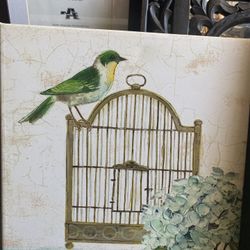 Bird Cage Canvas Frame 18x18