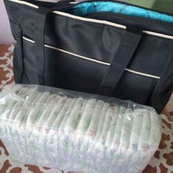 Baby Diaper Bag With Diaper