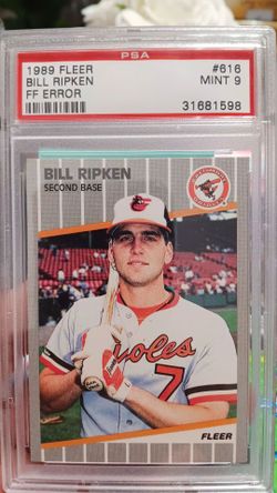 1989 Fleer Bill Ripken FF Error #616 PSA 9