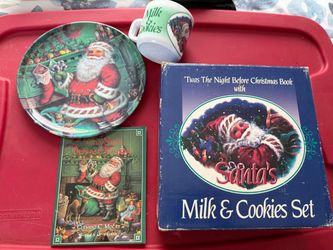 Santa’s milk and cookie set