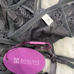 Avidlove Lingerie Lace Babydoll 2 Piece