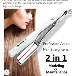 2 in 1 Hair Straightener And Curler ，brand New