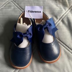 Navy Blue Toddler Flats 