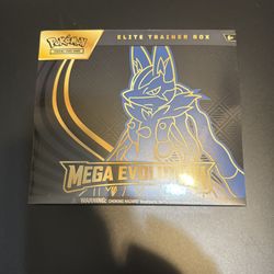 NEW IN BOX - Pokemon Trading Card Game - Mega Evolutions - ELITE TRAINER BOX WITH LUCARIO ART (SEALED)