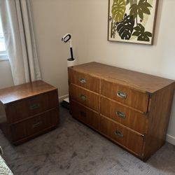 Vintage Dixie Campaigner MCM Dresser/Night Stand $300