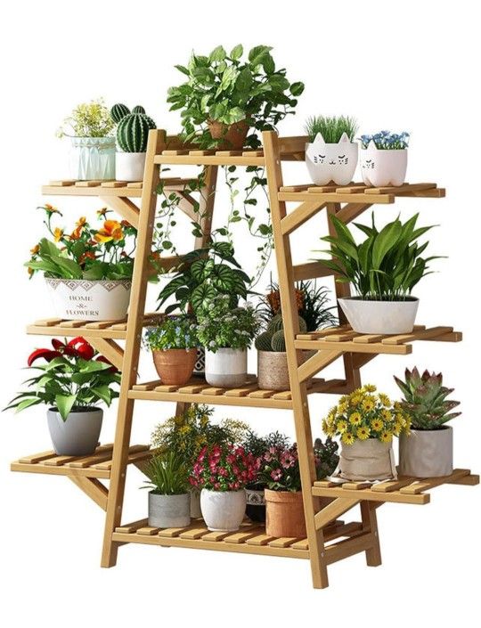Brand new in boxπ¦ 9-shelf bamboo plant stand ππ