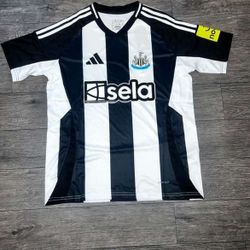 Newcastle United 2024/25 Home Jersey Adidas  M Black White Stripes Sela Noon NWT