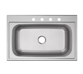Elkay Parkway 33 in. Drop-in Single Bowl 20-Gauge Stainless Steel Kitchen Sink Only@44