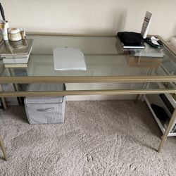 Glass Top Desk 