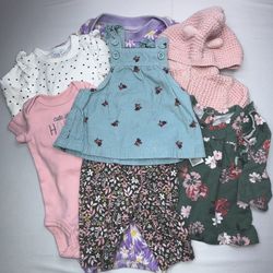 Baby Girls Newborn 7-Piece Mixed Bundle