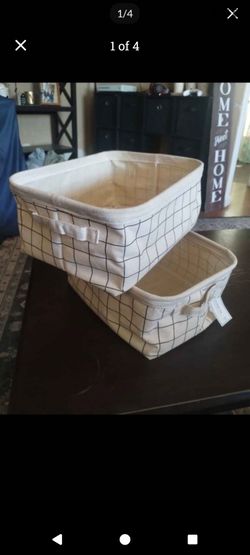 Two collapsible bins both for $4