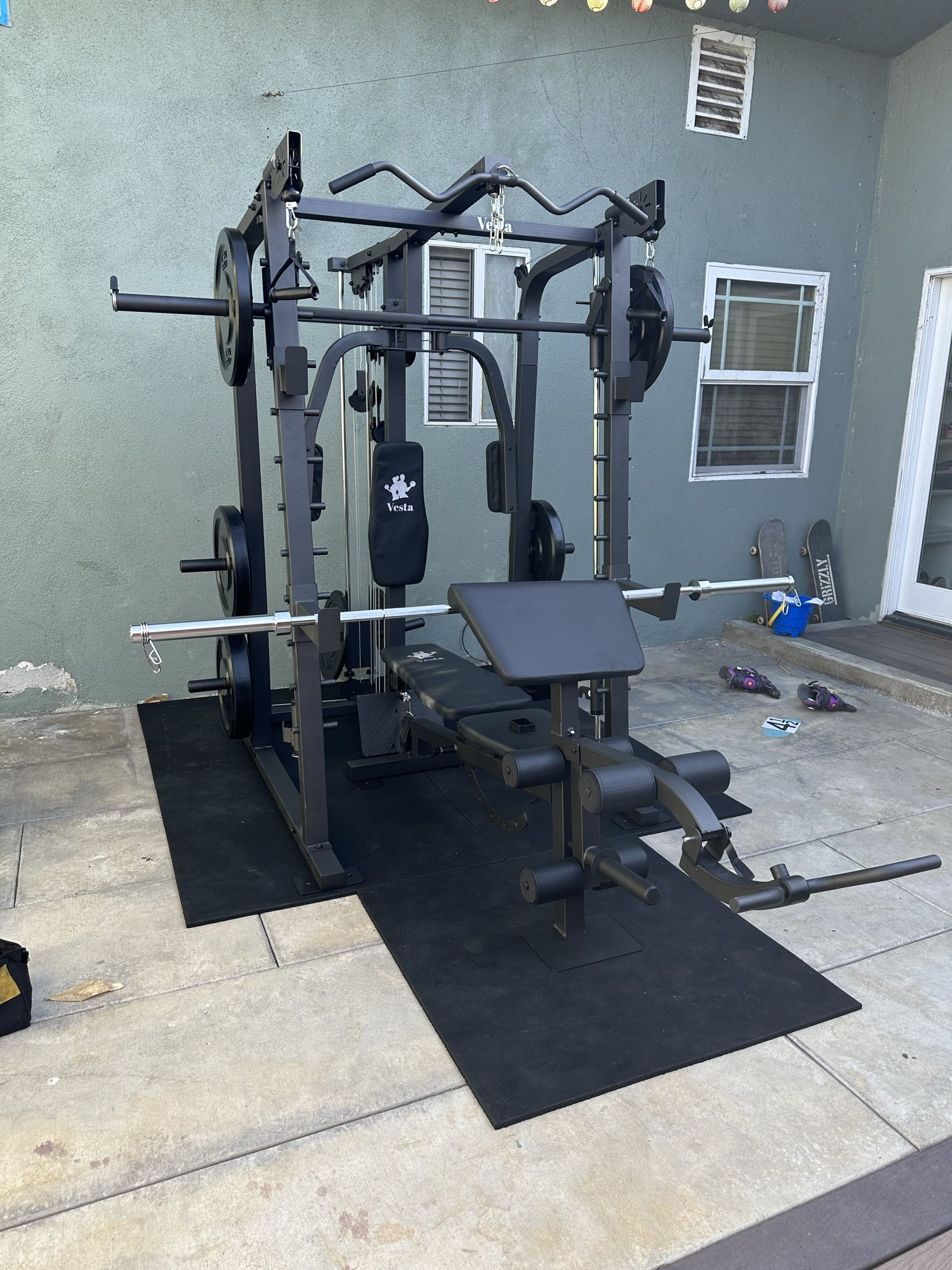 Smith Machine SM2001/FID Adj Bench/Gym Equipment/Fitness/Squat Rack/‼️⭕️WEIGHTS AND BARBELL SOLD INDIVIDUALLY ⭕️‼️FREE DELIVERY🚚