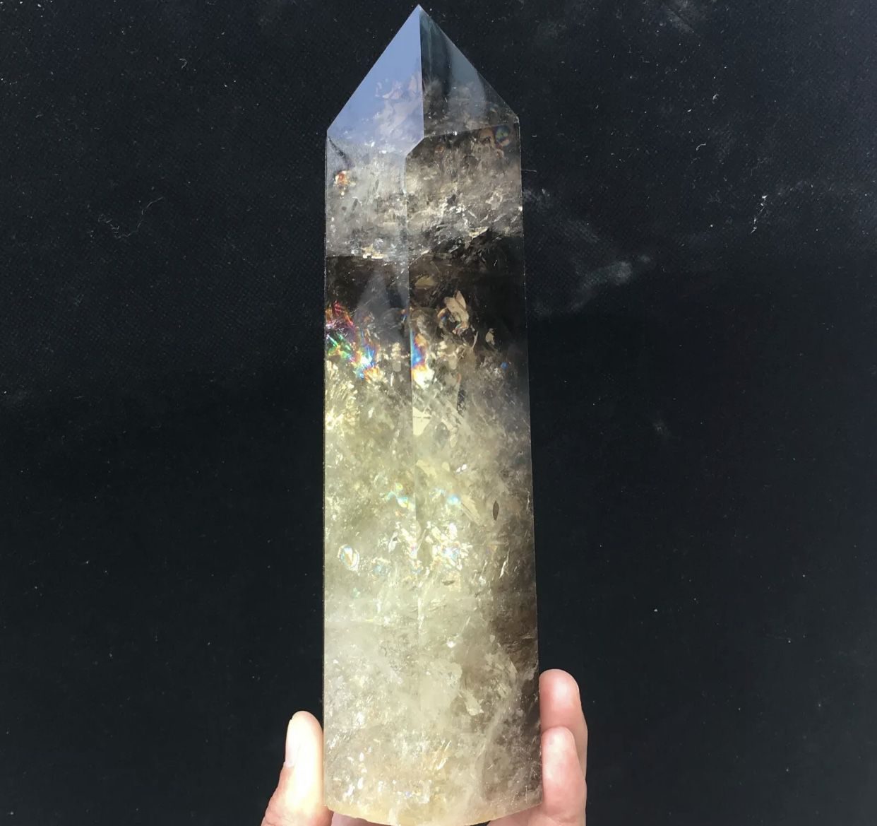 3.86LB Rainbow Citrine Quartz Crystal