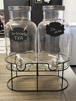 Dual Glass Beverage Dispenser