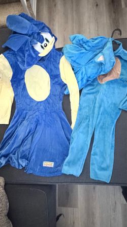 Sonic costumes , mom & son