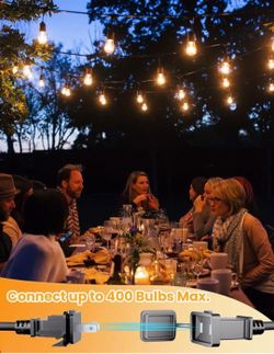 Seater outdoor string lights