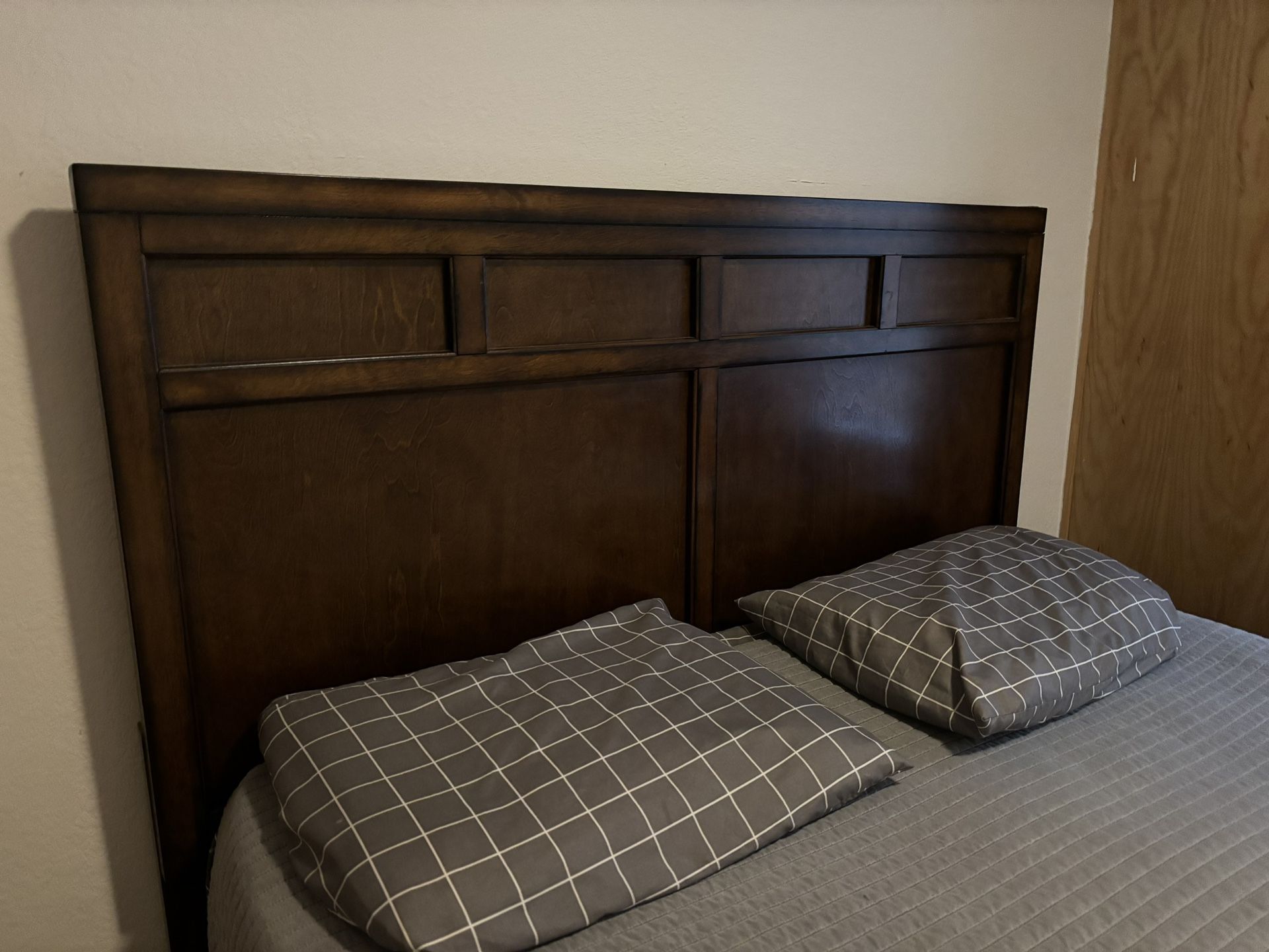 Queen Headboard and Bed Frame