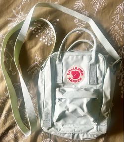 Fjällräven Kånken (Fjallraven Kanken) - Mini Backpack Mint Green Crossbody Authentic
