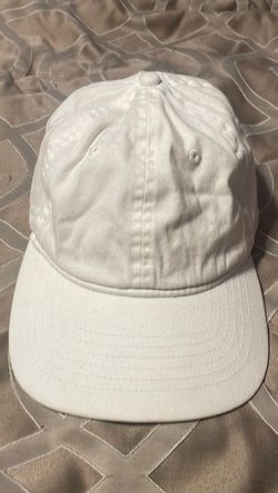 Plain White Cotton Baseball Cap