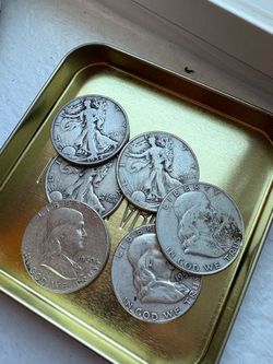 90% Silver Franklin & Walking liberty half dollars