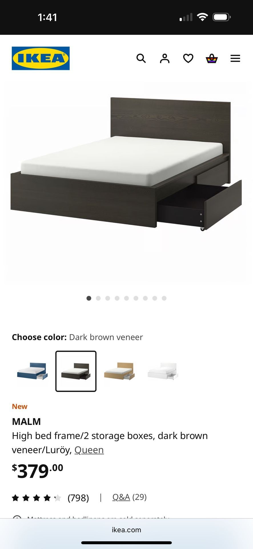 Queen Bed Frame And Drawers