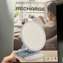 Light Therapy Lamp and Wireless Charger 