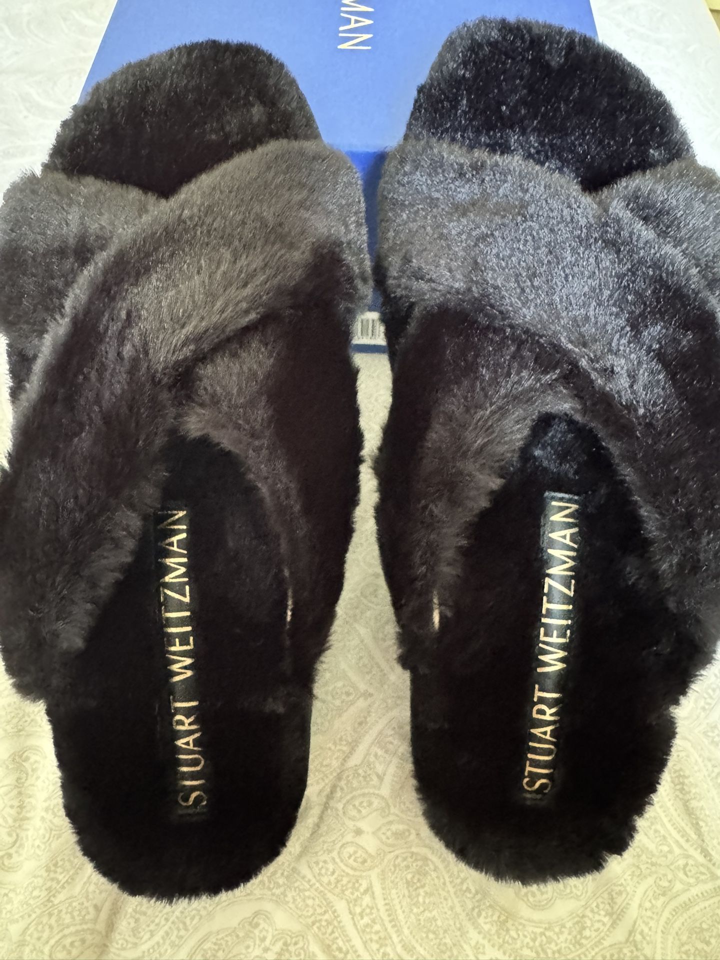 Stuart Weitzman Fur Slip Ons