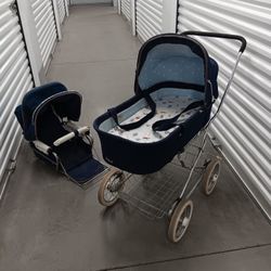 Vintage Swedish Emmaljunga Baby Stroller