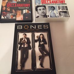 DVD Grey’s Anatomy Season 1 & 2 Bones Season 2 