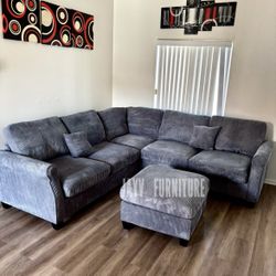 New Awake Gray Sectional 