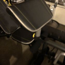 Bench Rack Bar  Weights 