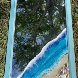 Large Ocean Resin Mirror Beauty !