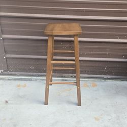 29" wood bar stool