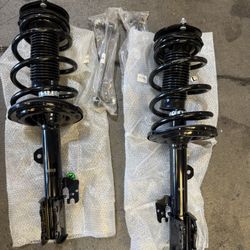 4pc Front Struts Kit for Toyota 2007-2011 Camry 2 Struts with Coil Spring Assembly 2 Sway Bar End Links 2008 2009 2010 Replacement Suspension Kit