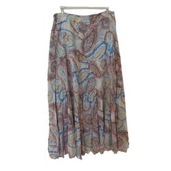 Handmade Woman’s Multicolored Skirt, Sz M/L (see measurements)