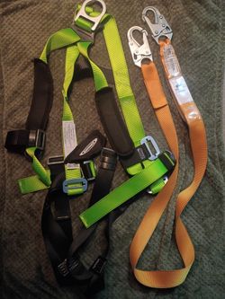 Werner harness with lanyard . (OBO)