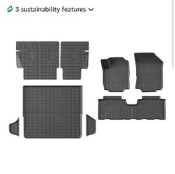 powoq Floor Mats Compatible with 2018-2024 Chevy Equinox/GMC Terrain Floor Mat Backrest Mats Replacement for Chevrolet Equinox GMC Terrain Accessories