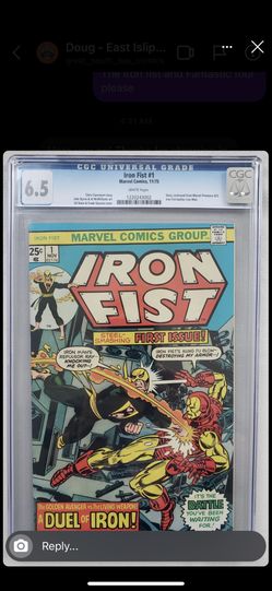 Iron Fist #1 6.5 White Pages