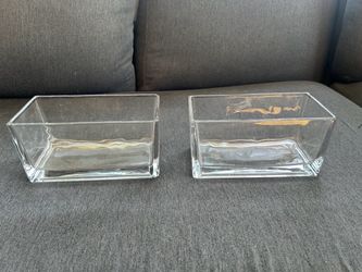 Glass Rectangle Vase