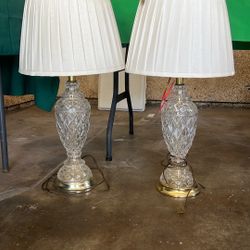 2 Side Table Lamps