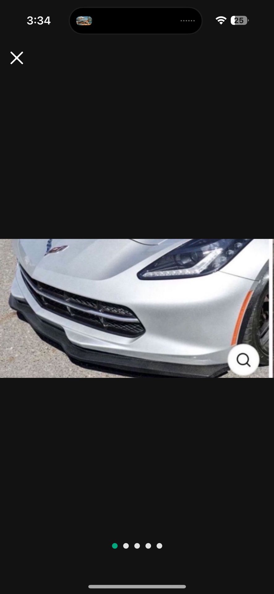Corvette Front Splitter Carbon Fiber