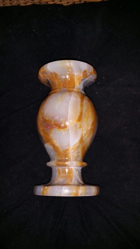 Marble onyx flower pot beautiful 6 inch h 3 dia
